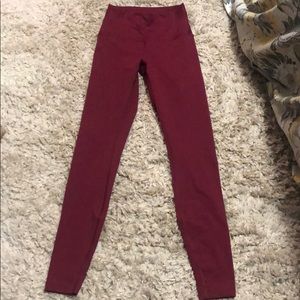 lululemon Maroon Wunder Under - 4 (full length)
